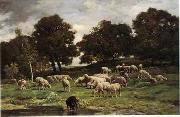 unknow artist Sheep 156 oil painting reproduction